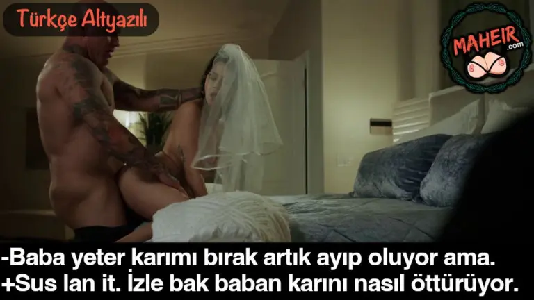 dugun gununun gecesinde karisini babasi ile sikis yaparken izledi.jpg